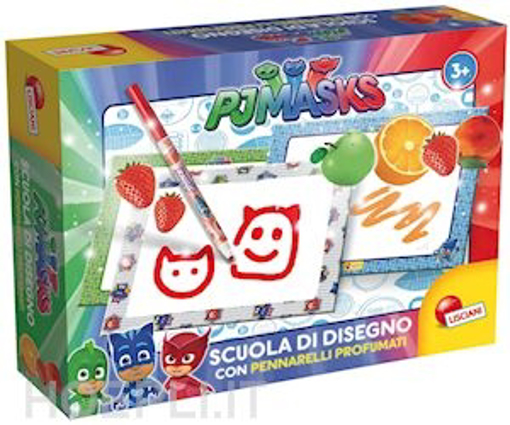 Immagine di SCUOLA DI DISEGNO PJ MASKS "PENNARELLI PROFUMATI" LISCIAN